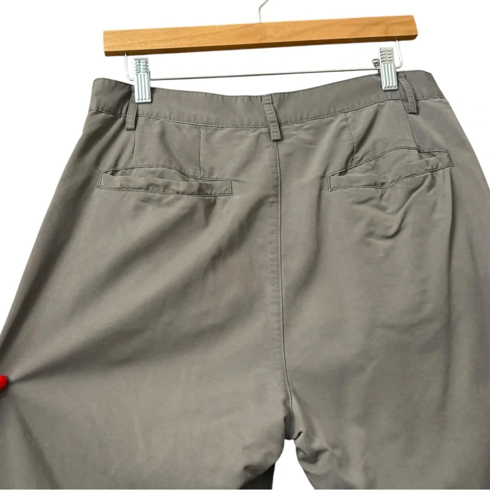 BONELESS Taupe Gray Slim Light Weight Pants‎ Ankle Zip Pants Size Medium